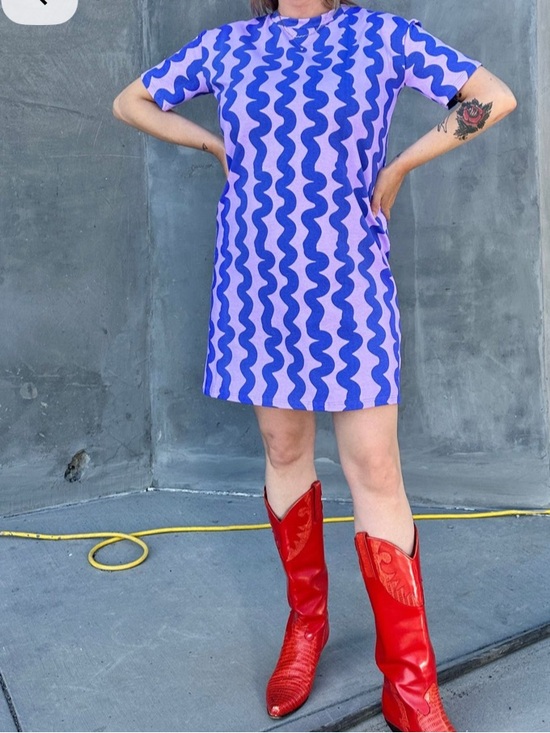 Nooworks Dresses & Skirts - Tee Dress in Squiggle